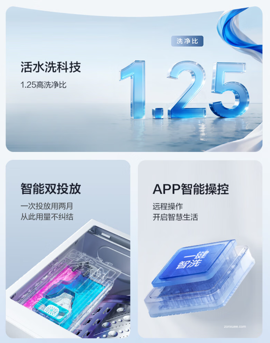 上洗鞋下洗衣左右洗裤袜:海信 E3Q2 四桶洗衣洗鞋机 6998 → 4578 元直降
