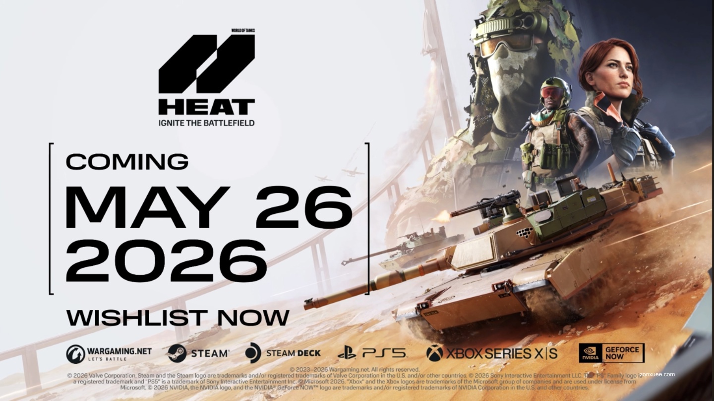 免费游戏《坦克世界:HEAT》5 月 26 日登陆 PS5、Xbox、Steam,支持中文和跨平台联机